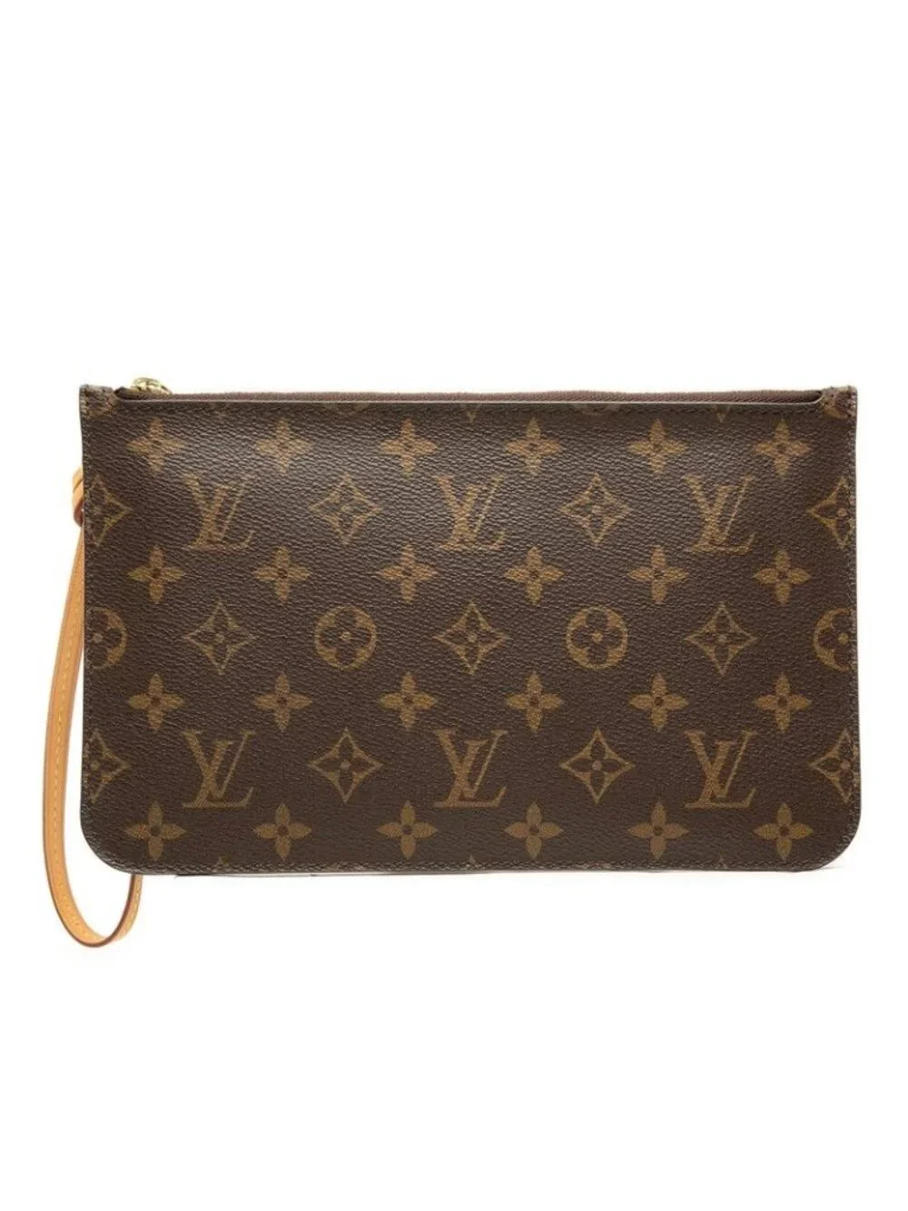 Louis Vuitton Pouch Brown Leather